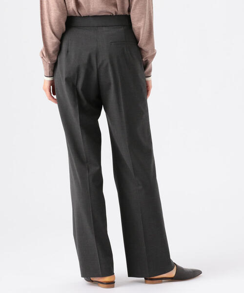 TOMORROWLAND (トゥモローランド)の「ウーステッドウールトロピカル セミワイドパンツ(その他パンツ・レディース・チャコールグレー/ベージュ系その他・34/40/32/38/36)」の6枚目の写真