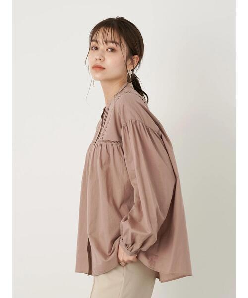 earth music&ecology（アースミュージックアンドエコロジー）の「ロマンティックねじりタックブラウス ＊（シャツ/ブラウス・レディース・ホワイト/ブラック/モカ・FREE）」の10枚目の写真