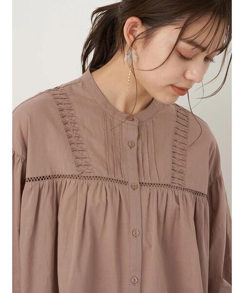 earth music&ecology（アースミュージックアンドエコロジー）の「ロマンティックねじりタックブラウス ＊（シャツ/ブラウス・レディース・ホワイト/ブラック/モカ・FREE）」の11枚目の写真