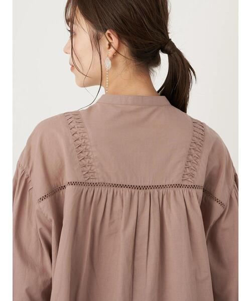 earth music&ecology（アースミュージックアンドエコロジー）の「ロマンティックねじりタックブラウス ＊（シャツ/ブラウス・レディース・ホワイト/ブラック/モカ・FREE）」の12枚目の写真