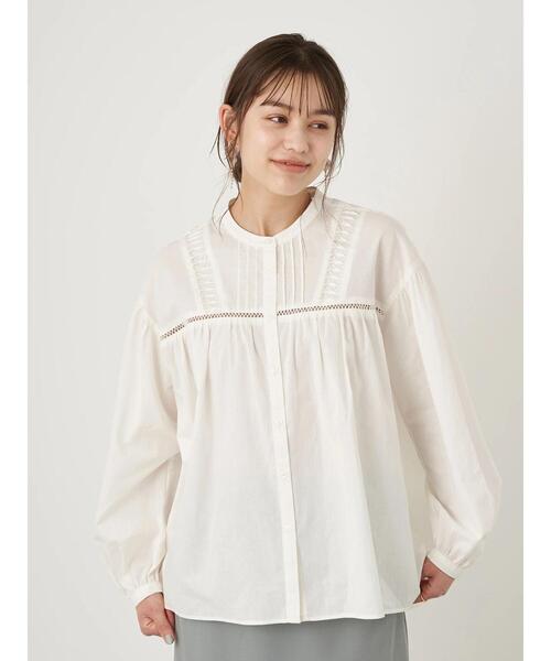 earth music&ecology（アースミュージックアンドエコロジー）の「ロマンティックねじりタックブラウス ＊（シャツ/ブラウス・レディース・ホワイト/ブラック/モカ・FREE）」の20枚目の写真