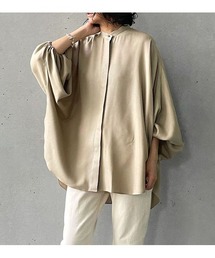 ドライレーヨンギャザースリーブブラウス