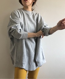 asymmetry design sweat / オーバーサイズアシンメトリーデザインスウェット