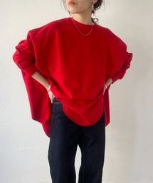 wee9s（ウィークス）の「asymmetry design sweat / オーバーサイズアシンメトリーデザインスウェット（スウェット）」