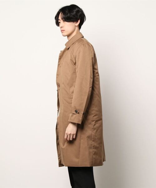 UNION STATION（ユニオンステーション）の「【ライナー着脱可能】ポリエステルツイル防風加工ステンカラーコート（ステンカラーコート・メンズ・ベージュ/ブルー/チェック/ブラック・S/L/LL/M）」の6枚目の写真