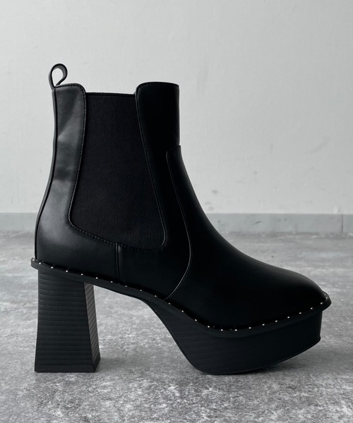 PAGEBOY（ページボーイ）の「ヘビーソールサイドゴアブーツ【Sサイズ　WEB限定】（ブーツ・レディース・ブラック/ブラウン/ホワイト系その他・MEDIUM/LARGE/SMALL）」の8枚目の写真