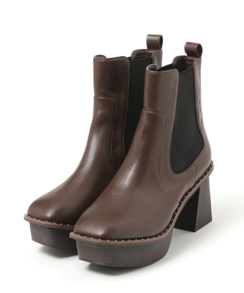 PAGEBOY（ページボーイ）の「ヘビーソールサイドゴアブーツ【Sサイズ　WEB限定】（ブーツ・レディース・ブラック/ブラウン/ホワイト系その他・MEDIUM/LARGE/SMALL）」の14枚目の写真