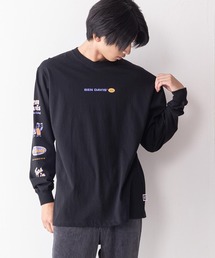 【BEN DAVIS/ベンデイビス】袖プリント ロゴ ロンT / 長袖Tシャツ
