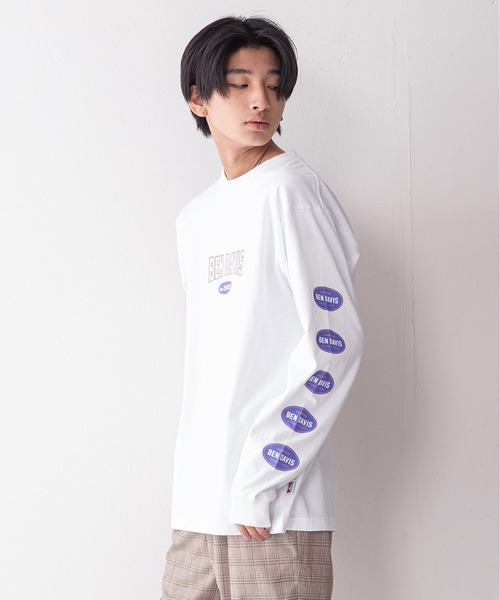 BEN DAVIS(ベンデイビス)の「【BEN DAVIS/ベンデイビス】袖プリント ロゴ ロンT / 長袖Tシャツ(Tシャツ/カットソー・メンズ・ホワイト系その他/ピンク/パープル/ホワイト/ブラック/オレンジ/グリーン/ブラック系その他・X-LARGE/LARGE/MEDIUM)」の20枚目の写真