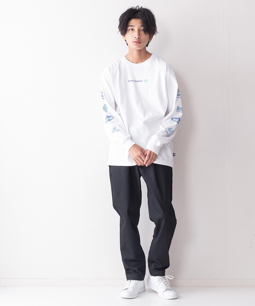 BEN DAVIS(ベンデイビス)の「【BEN DAVIS/ベンデイビス】袖プリント ロゴ ロンT / 長袖Tシャツ(Tシャツ/カットソー・メンズ・ホワイト系その他/ピンク/パープル/ホワイト/ブラック/オレンジ/グリーン/ブラック系その他・X-LARGE/LARGE/MEDIUM)」の9枚目の写真
