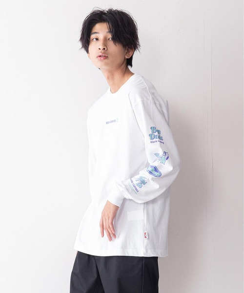 BEN DAVIS(ベンデイビス)の「【BEN DAVIS/ベンデイビス】袖プリント ロゴ ロンT / 長袖Tシャツ(Tシャツ/カットソー・メンズ・ホワイト系その他/ピンク/パープル/ホワイト/ブラック/オレンジ/グリーン/ブラック系その他・X-LARGE/LARGE/MEDIUM)」の13枚目の写真