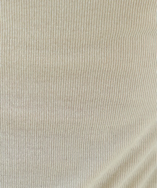 ANGIE(アンジー)の「シアーフライスタートルネックカットソー(Tシャツ/カットソー・レディース・ライトグレー/ブラック/ベージュ/ブラウン/オフホワイト/グリーン・FREE)」の7枚目の写真