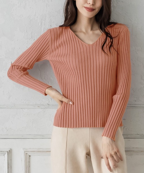 Julia Boutique(ジュリアブティック)の「パーソナルカラー長袖ニットトップス/21570(ニット/セーター・レディース・ブラック/ホワイト/ブラウン/ピンク/ネイビー/パープル/ブルー/ベージュ/マスタード/ボルドー/チャコール/グリーン/イエロー/アイボリー/ミント/ピンク系/オレンジ系・ONE)」の17枚目の写真