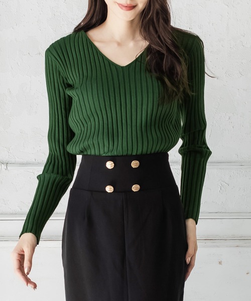 Julia Boutique(ジュリアブティック)の「パーソナルカラー長袖ニットトップス/21570(ニット/セーター・レディース・ブラック/ホワイト/ブラウン/ピンク/ネイビー/パープル/ブルー/ベージュ/マスタード/ボルドー/チャコール/グリーン/イエロー/アイボリー/ミント/ピンク系/オレンジ系・ONE)」の8枚目の写真