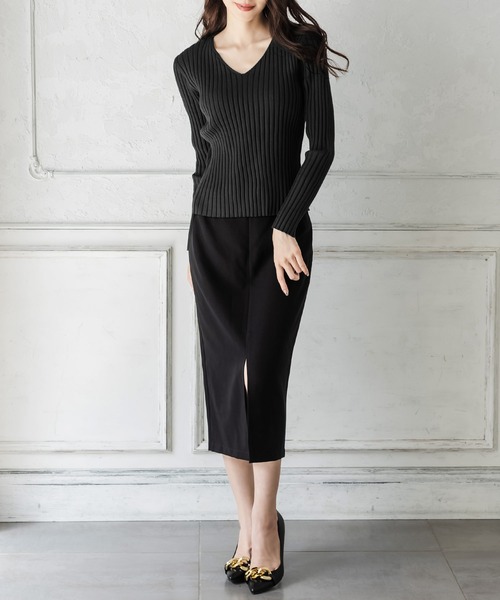 Julia Boutique(ジュリアブティック)の「パーソナルカラー長袖ニットトップス/21570(ニット/セーター・レディース・ブラック/ホワイト/ブラウン/ピンク/ネイビー/パープル/ブルー/ベージュ/マスタード/ボルドー/チャコール/グリーン/イエロー/アイボリー/ミント/ピンク系/オレンジ系・ONE)」の18枚目の写真