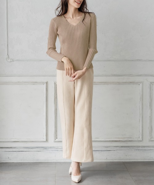 Julia Boutique(ジュリアブティック)の「パーソナルカラー長袖ニットトップス/21570(ニット/セーター・レディース・ブラック/ホワイト/ブラウン/ピンク/ネイビー/パープル/ブルー/ベージュ/マスタード/ボルドー/チャコール/グリーン/イエロー/アイボリー/ミント/ピンク系/オレンジ系・ONE)」の19枚目の写真