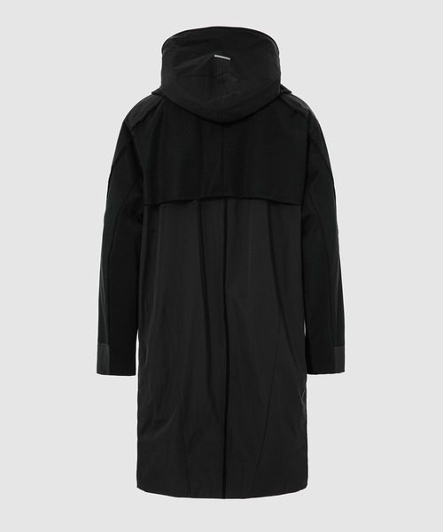 C2H4(シーツーエイチフォー)の「PANELLED SHELTER DISTRESSING PARKA(モッズコート・メンズ・ブラック・M)」の5枚目の写真