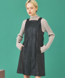 INella | 【INella(イネラ)】バイカラーミニジャンパースカート(ワンピース)