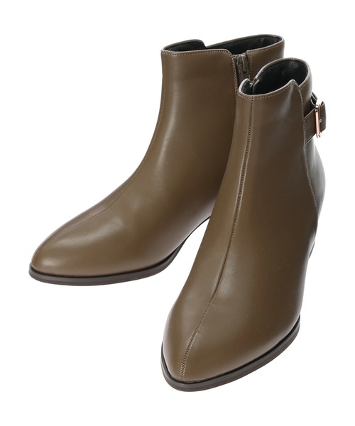 earth music&ecology（アースミュージックアンドエコロジー）の「ORiental TRaffic ベルトショートブーツ ＊（ブーツ・レディース・ブラック/ブラウン/グレイッシュベージュ・S/M/L）」の5枚目の写真