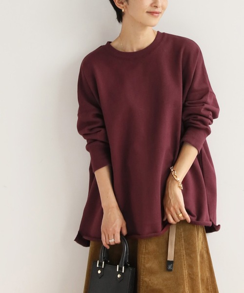 JOURNAL STANDARD relume（ジャーナルスタンダード　レリューム）の「《追加5》オーバーサイズ ロングスウェット◆（スウェット・レディース・ボルドー/チャコールグレー/アイボリー/ピンク/ベージュ・FREE）」の5枚目の写真