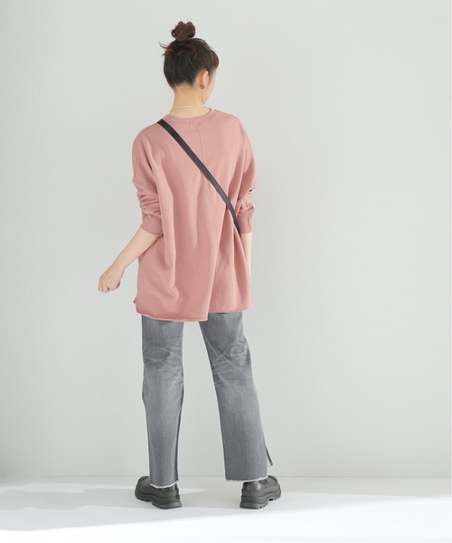JOURNAL STANDARD relume（ジャーナルスタンダード　レリューム）の「《追加5》オーバーサイズ ロングスウェット◆（スウェット・レディース・ボルドー/チャコールグレー/アイボリー/ピンク/ベージュ・FREE）」の15枚目の写真