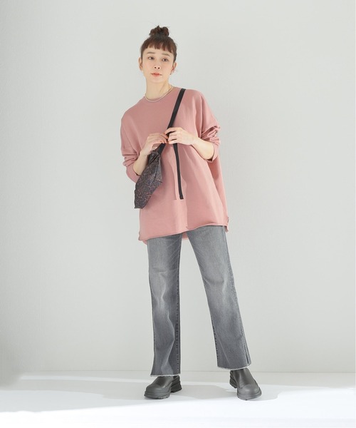 JOURNAL STANDARD relume（ジャーナルスタンダード　レリューム）の「《追加5》オーバーサイズ ロングスウェット◆（スウェット・レディース・ボルドー/チャコールグレー/アイボリー/ピンク/ベージュ・FREE）」の21枚目の写真