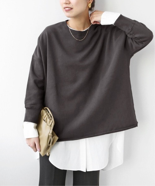 JOURNAL STANDARD relume（ジャーナルスタンダード　レリューム）の「《追加5》オーバーサイズ ロングスウェット◆（スウェット・レディース・ボルドー/チャコールグレー/アイボリー/ピンク/ベージュ・FREE）」の12枚目の写真