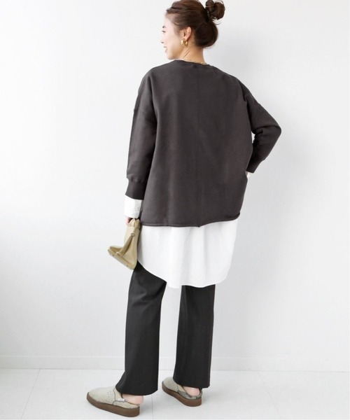 JOURNAL STANDARD relume（ジャーナルスタンダード　レリューム）の「《追加5》オーバーサイズ ロングスウェット◆（スウェット・レディース・ボルドー/チャコールグレー/アイボリー/ピンク/ベージュ・FREE）」の18枚目の写真