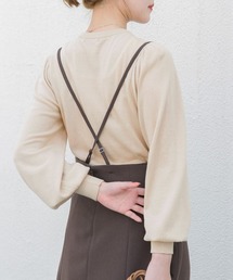 マシンウォッシャブルパフニットプルオーバー