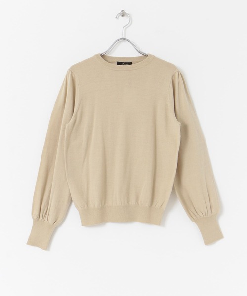 URBAN RESEARCH ROSSO（アーバンリサーチロッソ）の「マシンウォッシャブルパフニットプルオーバー（ニット/セーター・レディース・ライトベージュ/グリーン系その他/ネイビー・FREE）」の10枚目の写真