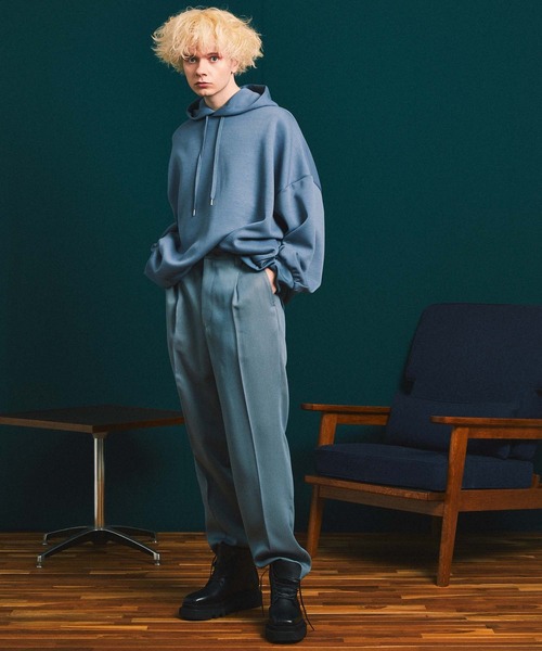 MAISON SPECIAL（メゾンスペシャル）の「《ユニセックスアイテム》スタプレツイルストレートパンツ 【MAISON SPECIAL/メゾンスペシャル】（スラックス・メンズ・ブラック/オフホワイト/グレイッシュベージュ/ブルー/ダークブラック・1/0/2）」の10枚目の写真