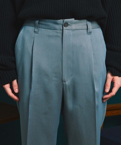 MAISON SPECIAL（メゾンスペシャル）の「《ユニセックスアイテム》スタプレツイルストレートパンツ 【MAISON SPECIAL/メゾンスペシャル】（スラックス・メンズ・ブラック/オフホワイト/グレイッシュベージュ/ブルー/ダークブラック・1/0/2）」の6枚目の写真