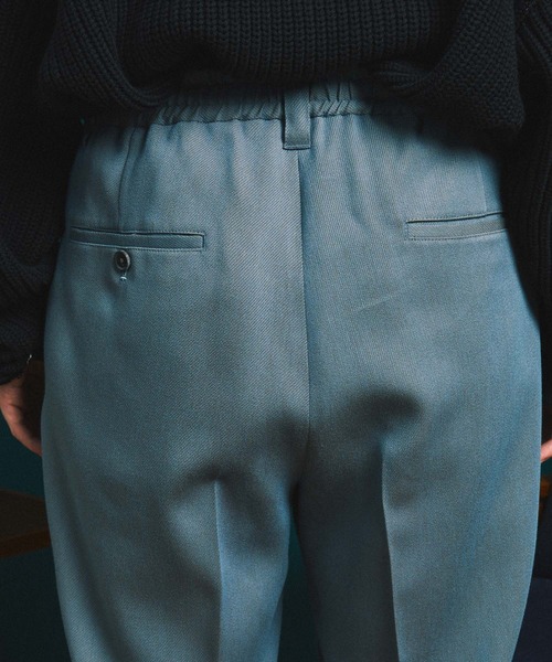 MAISON SPECIAL（メゾンスペシャル）の「《ユニセックスアイテム》スタプレツイルストレートパンツ 【MAISON SPECIAL/メゾンスペシャル】（スラックス・メンズ・ブラック/オフホワイト/グレイッシュベージュ/ブルー/ダークブラック・1/0/2）」の12枚目の写真