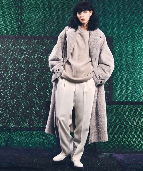 MAISON SPECIAL（メゾンスペシャル）の「《ユニセックスアイテム》スタプレツイルストレートパンツ 【MAISON SPECIAL/メゾンスペシャル】（スラックス・メンズ・ブラック/オフホワイト/グレイッシュベージュ/ブルー/ダークブラック・1/0/2）」の21枚目の写真