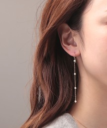 Manon's Selection | パールラインフックロングピアス(ピアス(両耳用))
