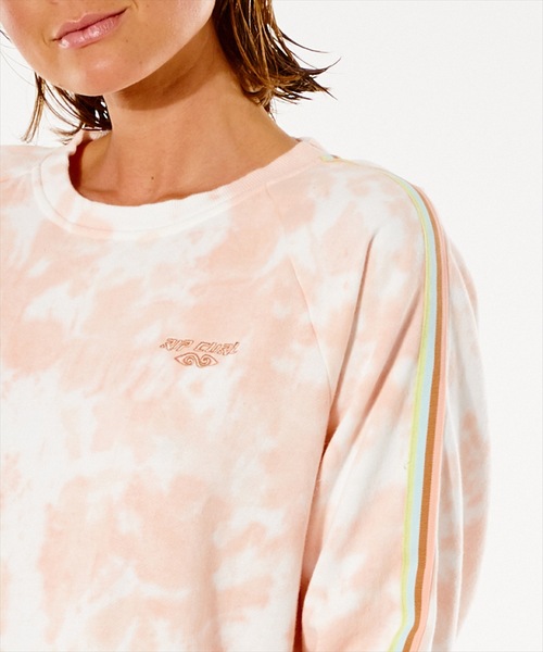 rip curl(リップカール)の「【RIPCURL / リップカール】TWIN FIN レディースタイダイスウェット / トレーナー(スウェット・レディース・ライトブルー/ピンク系その他・SMALL/MEDIUM/LARGE)」の8枚目の写真