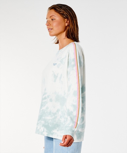 rip curl(リップカール)の「【RIPCURL / リップカール】TWIN FIN レディースタイダイスウェット / トレーナー(スウェット・レディース・ライトブルー/ピンク系その他・SMALL/MEDIUM/LARGE)」の5枚目の写真