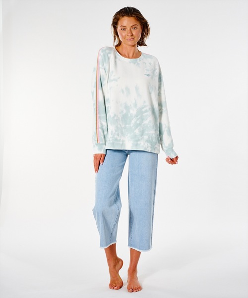 rip curl(リップカール)の「【RIPCURL / リップカール】TWIN FIN レディースタイダイスウェット / トレーナー(スウェット・レディース・ライトブルー/ピンク系その他・SMALL/MEDIUM/LARGE)」の9枚目の写真