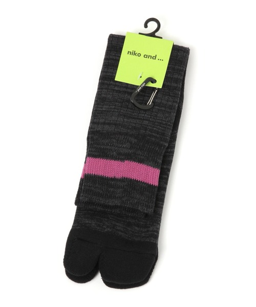 niko and...（ニコアンド）の「オリジナルライン足袋ソックス（ソックス/靴下・レディース・ブラック/オフホワイト・FREE）」の10枚目の写真