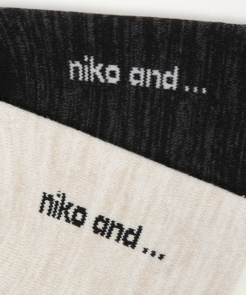 niko and...（ニコアンド）の「オリジナルライン足袋ソックス（ソックス/靴下・レディース・ブラック/オフホワイト・FREE）」の8枚目の写真