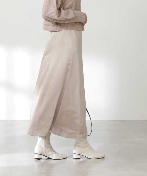 N.（N. Natural Beauty Basic）（エヌエヌナチュラルビューティーベーシック）の「【S Size Line】◆サテンマーメイドスカート（スカート・レディース・グレー/ベージュ/カーキ・SMALL/MEDIUM）」の21枚目の写真