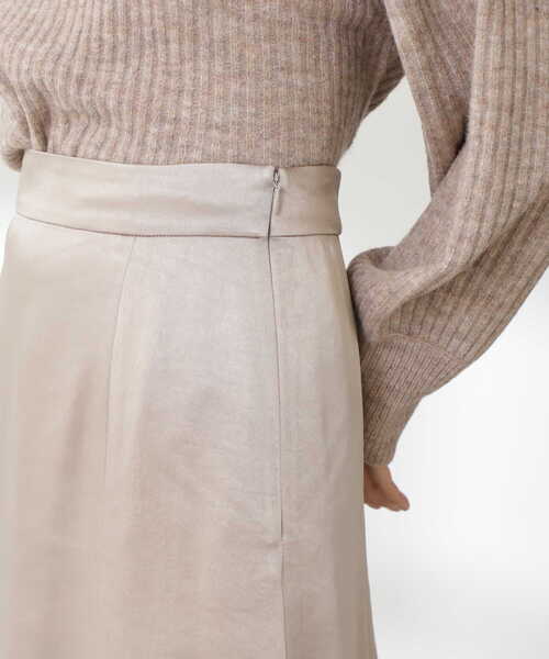 N.（N. Natural Beauty Basic）（エヌエヌナチュラルビューティーベーシック）の「【S Size Line】◆サテンマーメイドスカート（スカート・レディース・グレー/ベージュ/カーキ・SMALL/MEDIUM）」の22枚目の写真