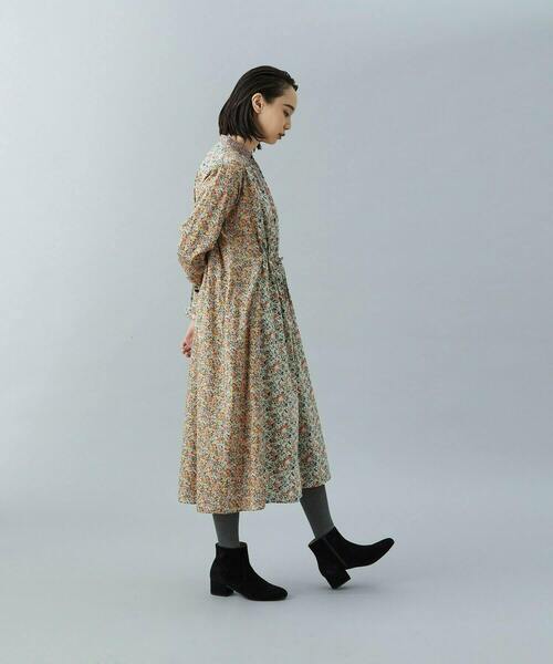 ADIEU TRISTESSE コットンシルクパッチワーク風ワンピース ADIEU TRISTESSE コットンシルクパッチワーク風ワンピース