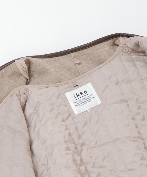 ikka（イッカ）の「パイピング3WAＹコート（ノーカラーコート・レディース・グレー系その他/オリーブ/ブラック・S/M/L）」の20枚目の写真