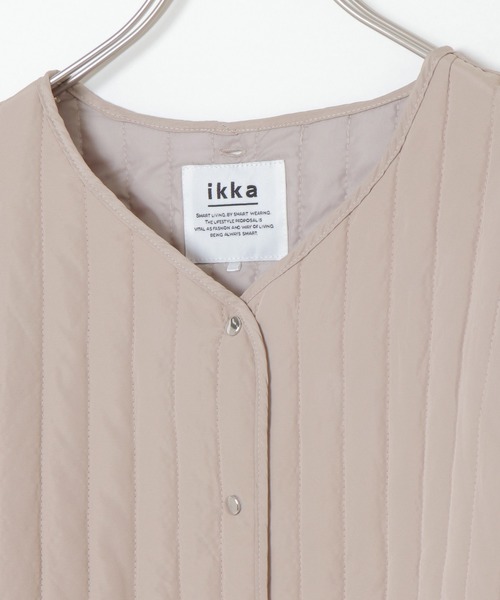 ikka（イッカ）の「パイピング3WAＹコート（ノーカラーコート・レディース・グレー系その他/オリーブ/ブラック・S/M/L）」の18枚目の写真