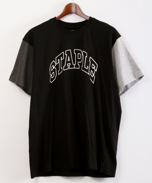 staple（ステイプル）の「【STAPLE】トリコロールロゴ 半袖Tシャツ（Tシャツ/カットソー・メンズ・パープル/ネイビー/ブラック・XL/M/L）」の4枚目の写真