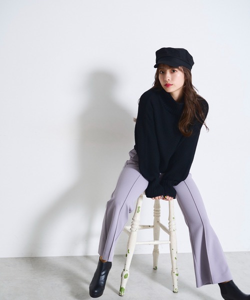 FREE'S MART(フリーズマート)の「◇4者混鹿の子(かのこ)タートルネックニット(ニット/セーター・レディース・ブルー/ブラック/レッド/オレンジ/ホワイト・FREE)」の6枚目の写真