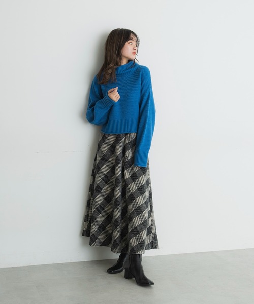 FREE'S MART(フリーズマート)の「◇4者混鹿の子(かのこ)タートルネックニット(ニット/セーター・レディース・ブルー/ブラック/レッド/オレンジ/ホワイト・FREE)」の13枚目の写真