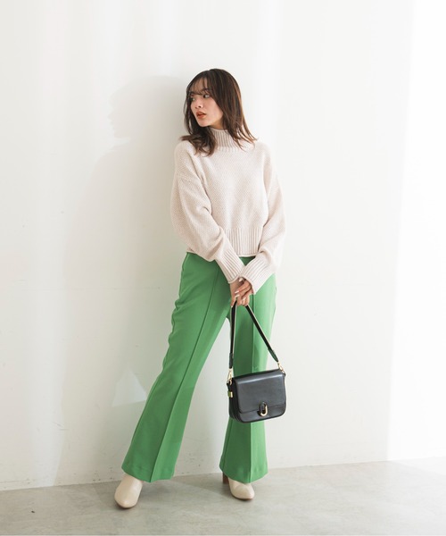 FREE'S MART(フリーズマート)の「◇4者混鹿の子(かのこ)タートルネックニット(ニット/セーター・レディース・ブルー/ブラック/レッド/オレンジ/ホワイト・FREE)」の12枚目の写真