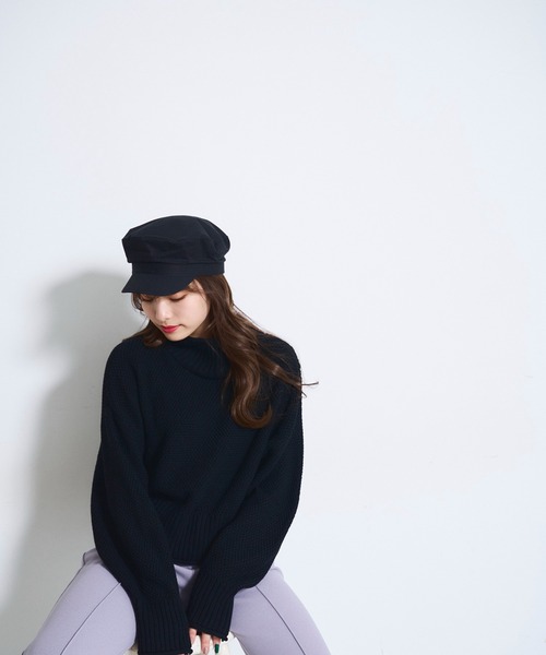 FREE'S MART(フリーズマート)の「◇4者混鹿の子(かのこ)タートルネックニット(ニット/セーター・レディース・ブルー/ブラック/レッド/オレンジ/ホワイト・FREE)」の15枚目の写真